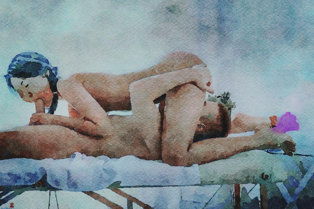 25P Erotic Digital Watercolor 50
