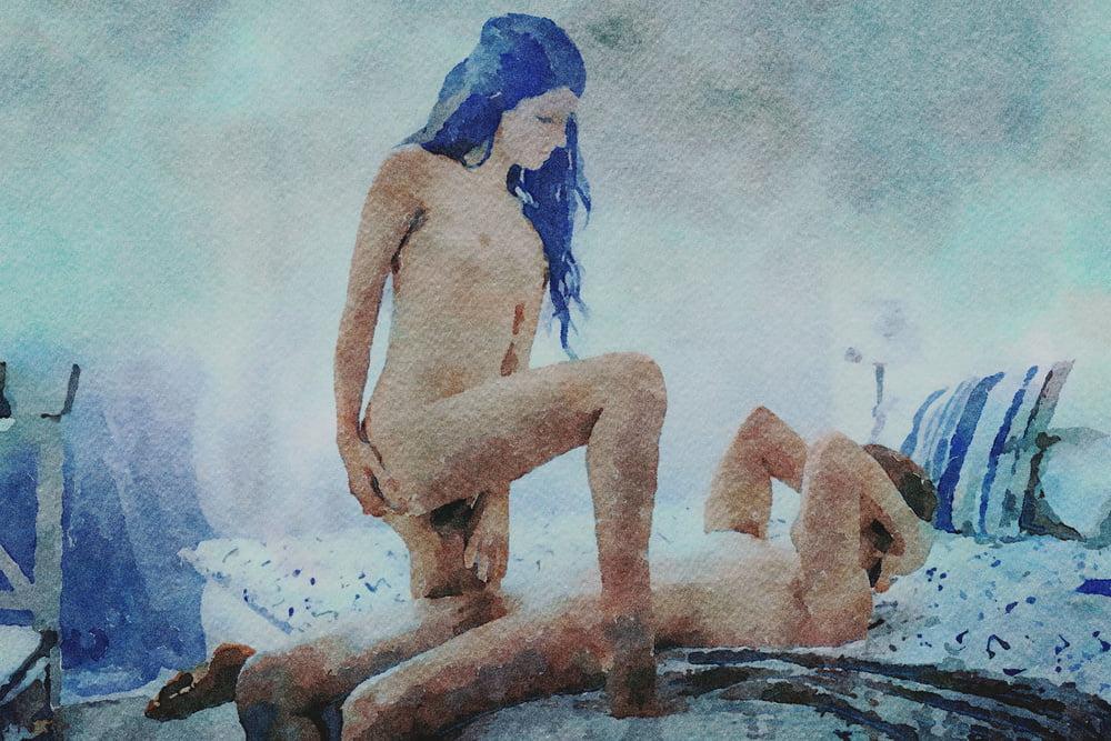 25P Erotic Digital Watercolor 50