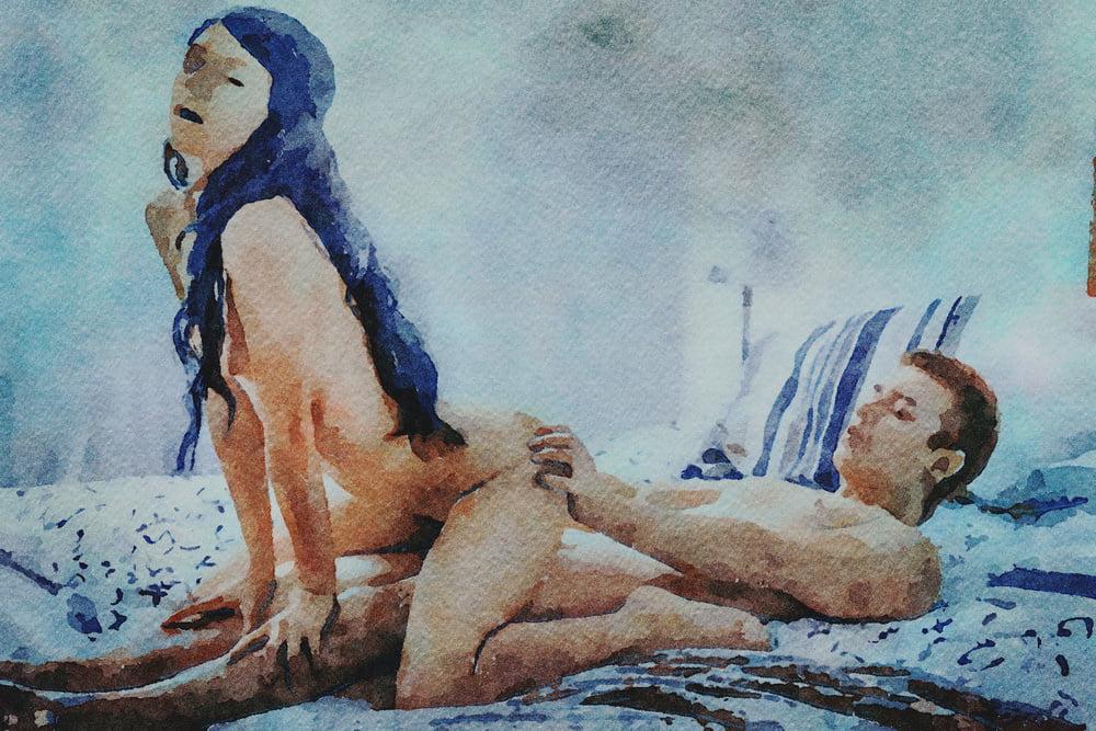 25P Erotic Digital Watercolor 50