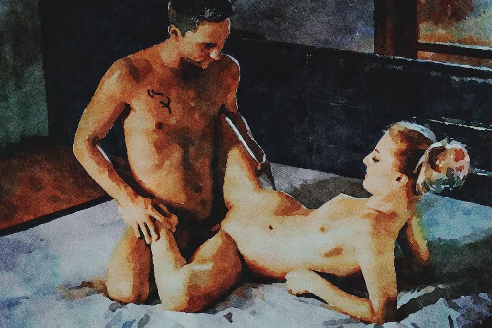 25P Erotic Digital Watercolor 28