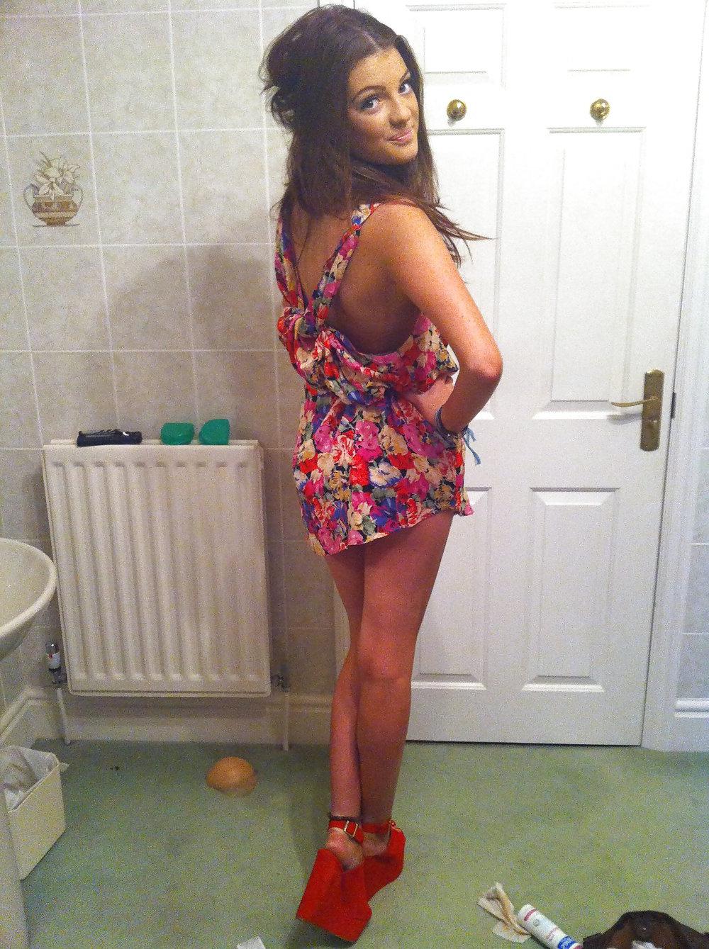 15P High heels on sexy teen