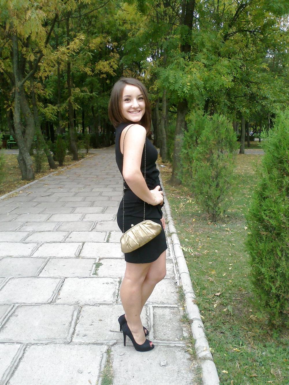 15P High heels on sexy teen
