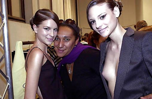 25P Backstage at a Fashionshow