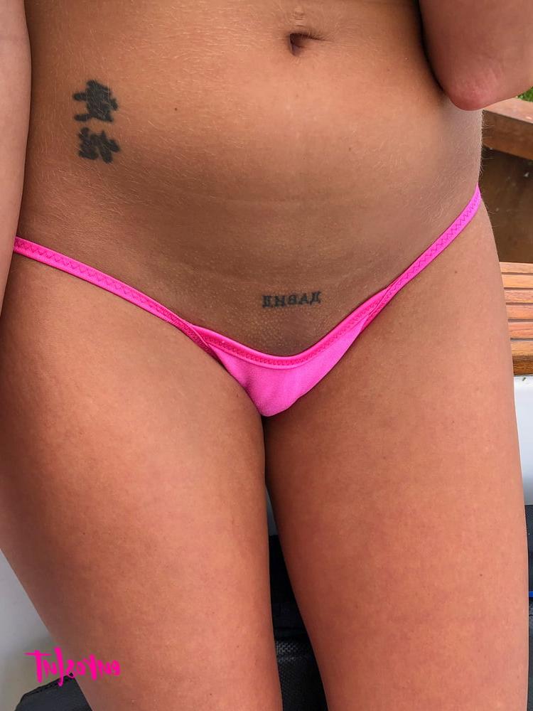 25P Euroslut's Big Clit Small Bikini