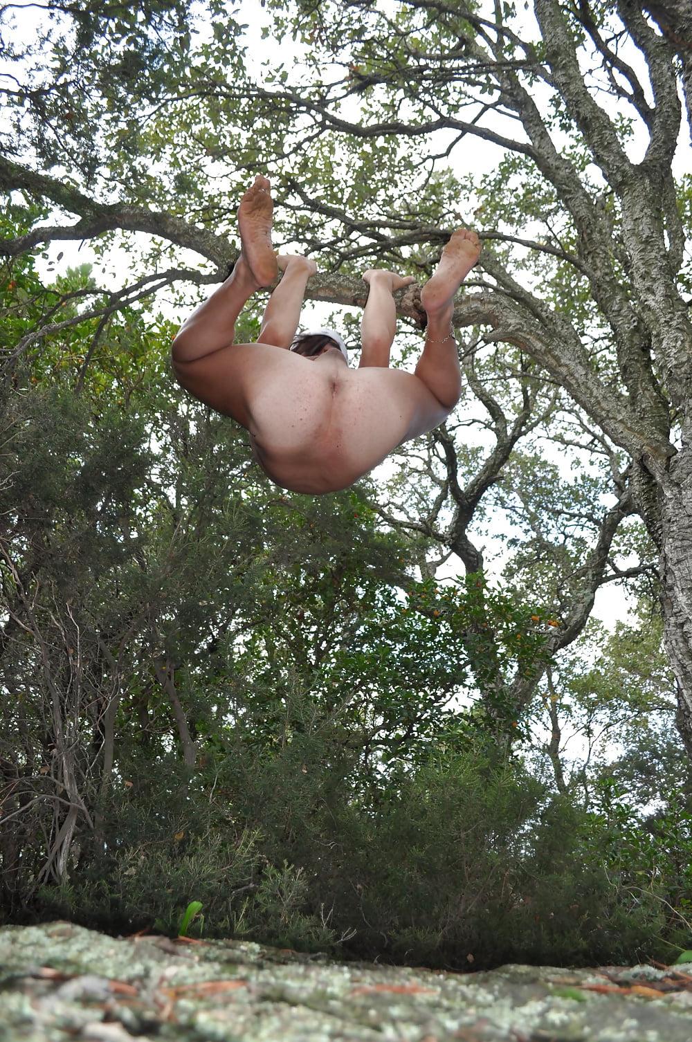 25P Tygra guy slut in the rocks and trees on august 2014,part 3.