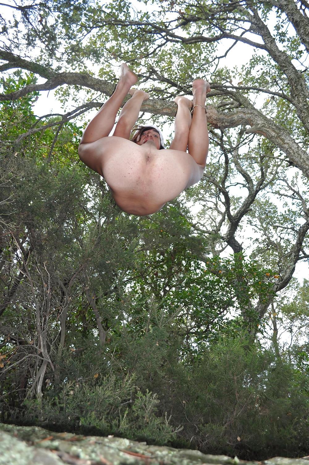 25P Tygra guy slut in the rocks and trees on august 2014,part 2.