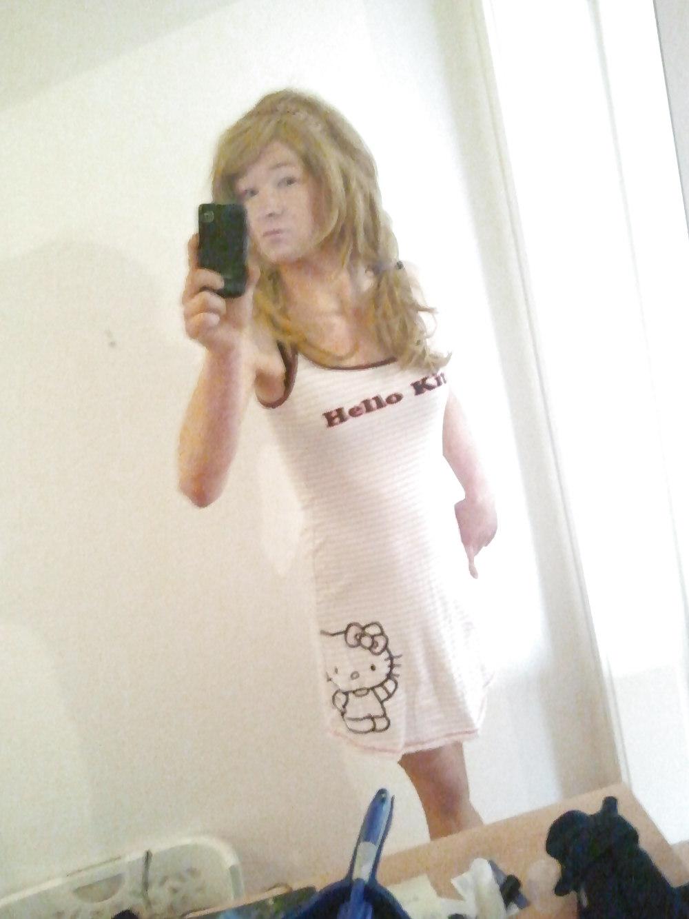 13P Young German Crossdress blond and dumb xD