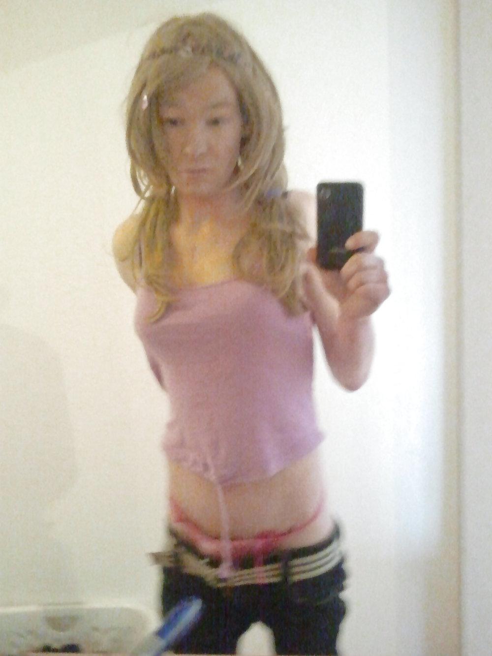 13P Young German Crossdress blond and dumb xD
