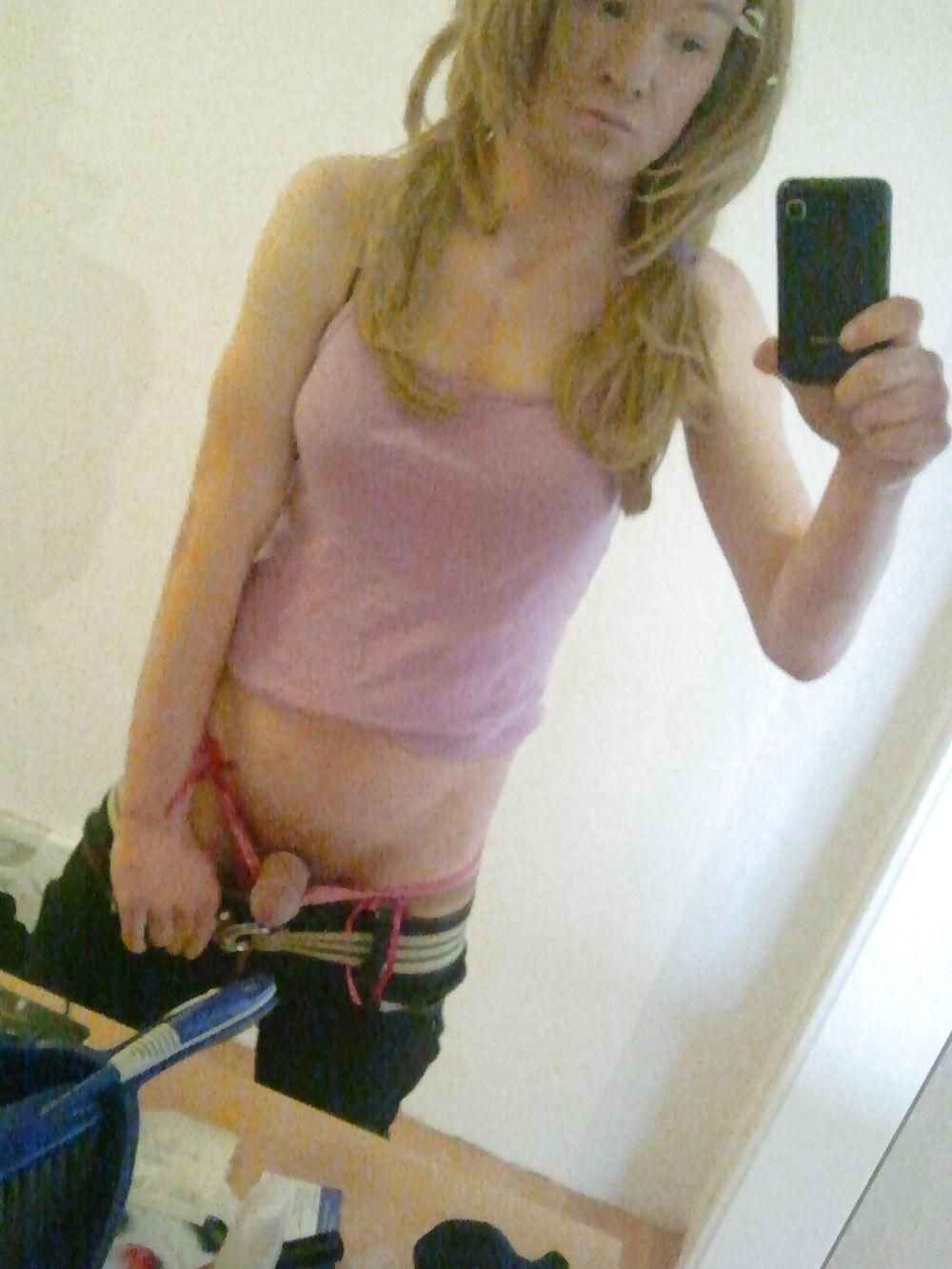 13P Young German Crossdress blond and dumb xD