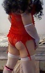 13P Crossdressing in Red