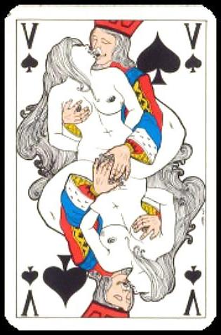 21P Erotic Playing Cards 1 - Mix 1895 - 1920 for westerwald