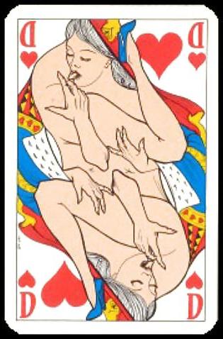 21P Erotic Playing Cards 1 - Mix 1895 - 1920 for westerwald