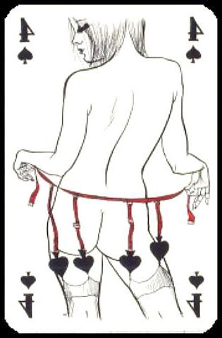 21P Erotic Playing Cards 1 - Mix 1895 - 1920 for westerwald