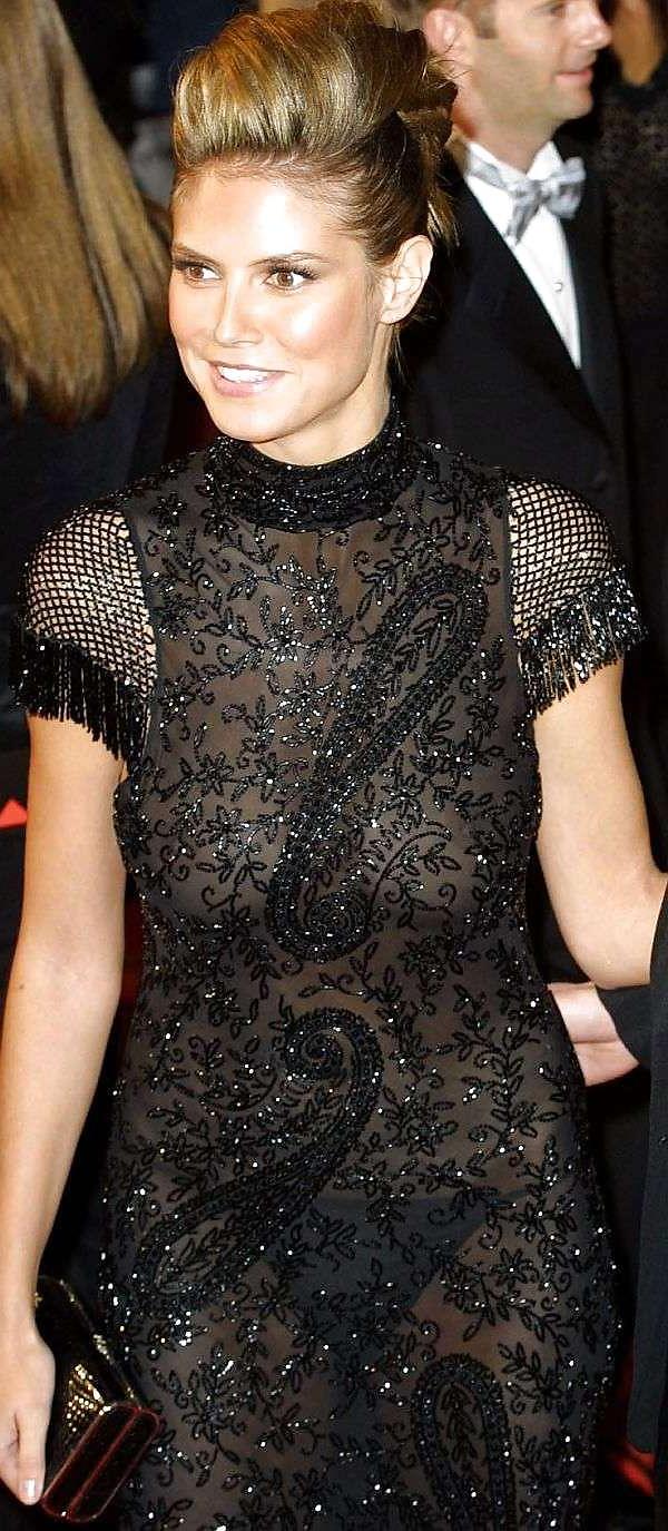 25P Celebrities in see through dress