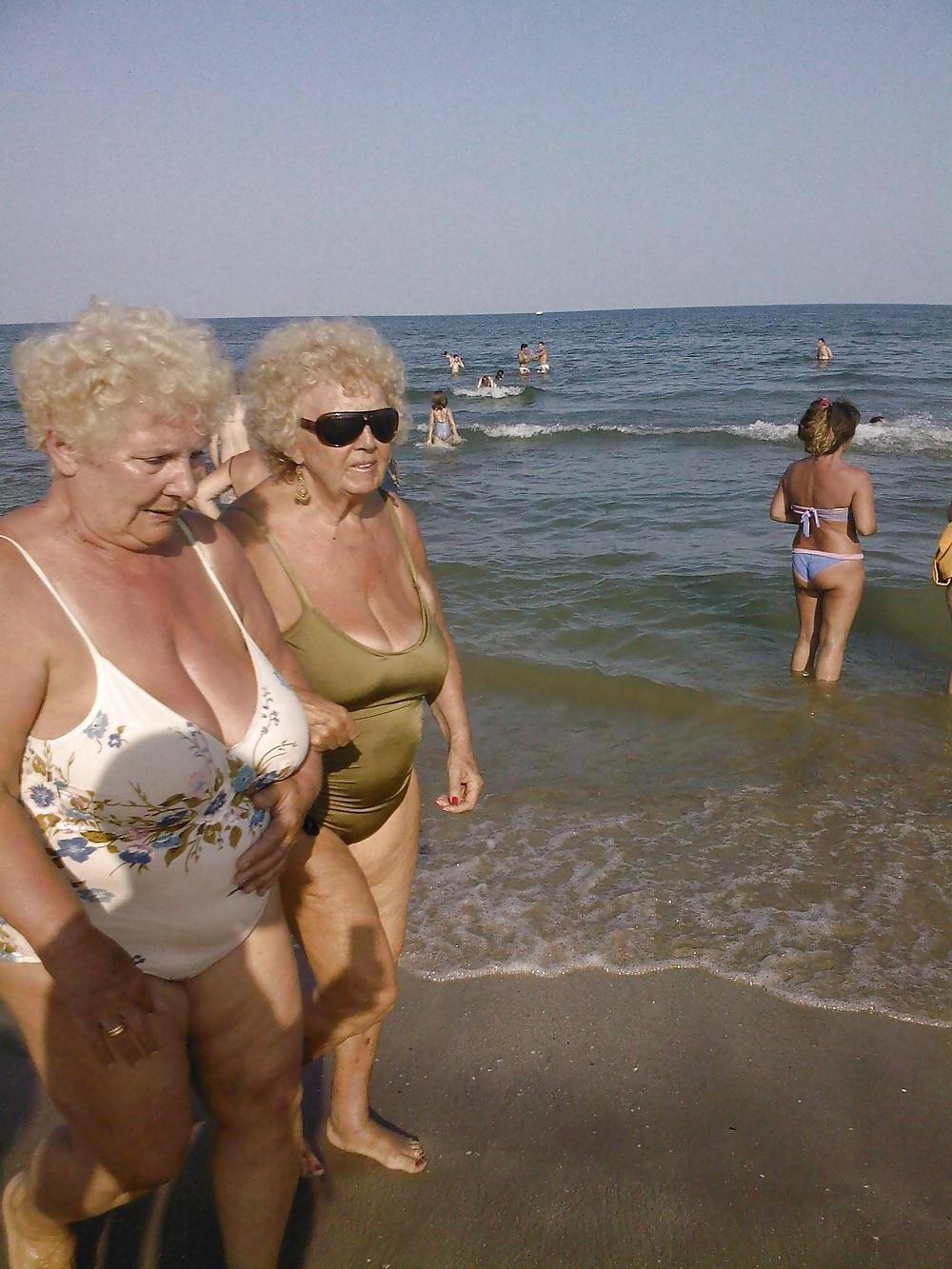25P Grannies on beach 2