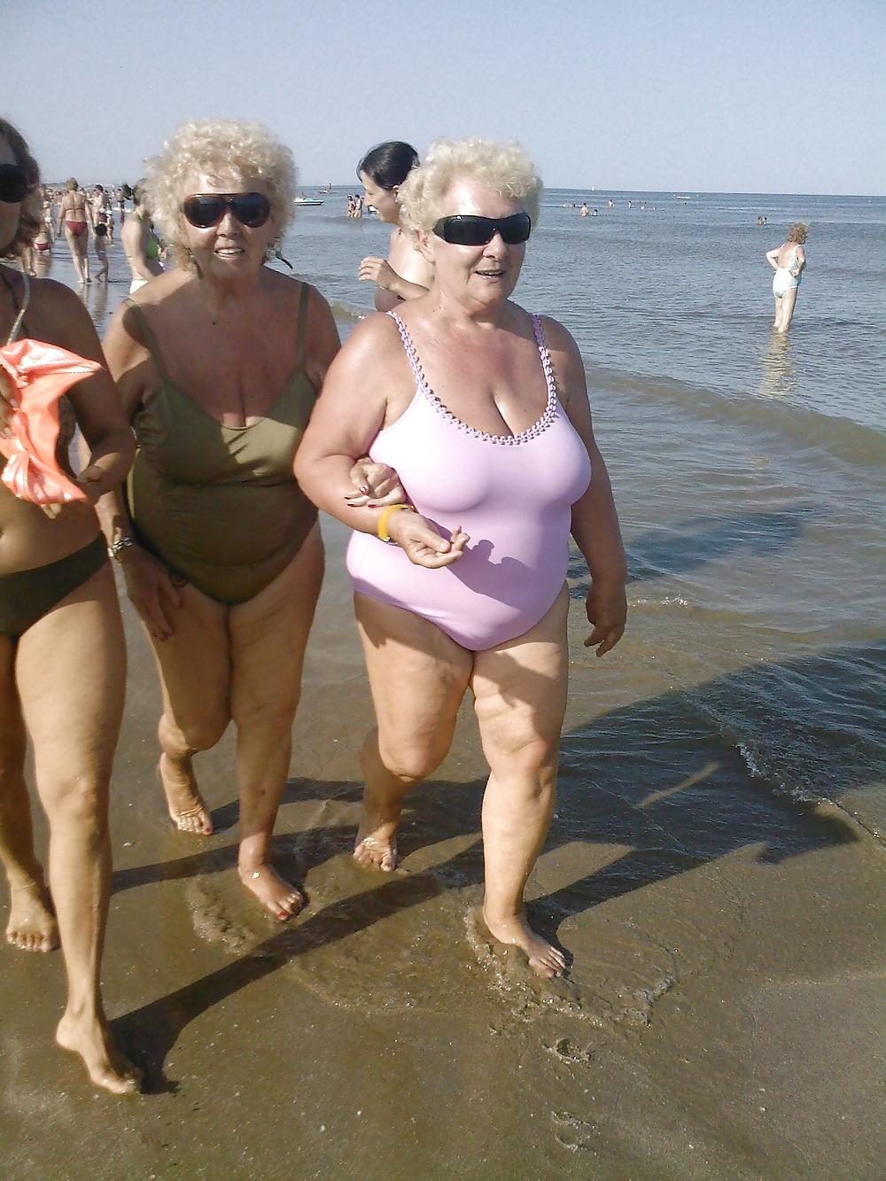 25P Grannies on beach 2