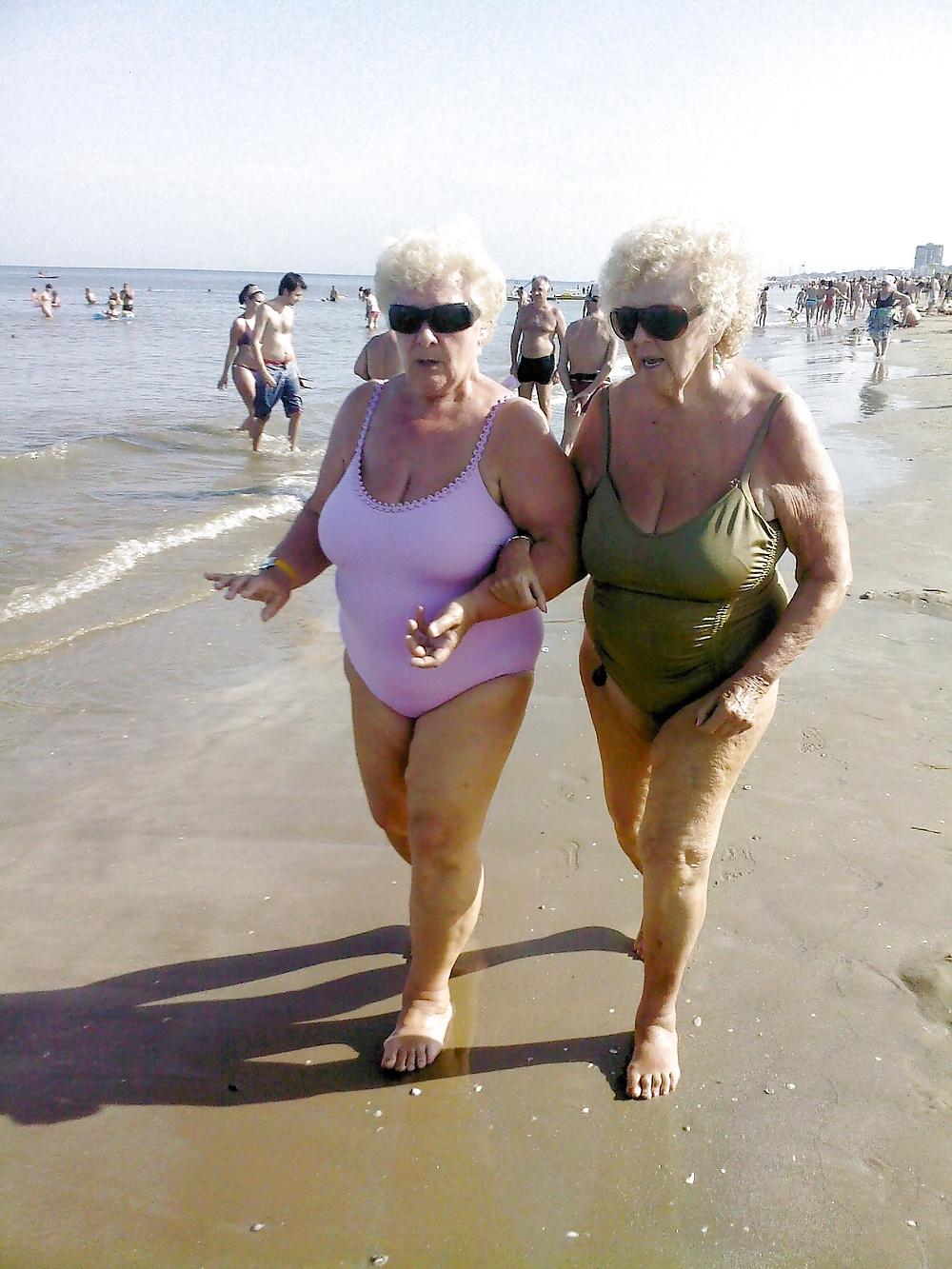 25P Grannies on beach 2