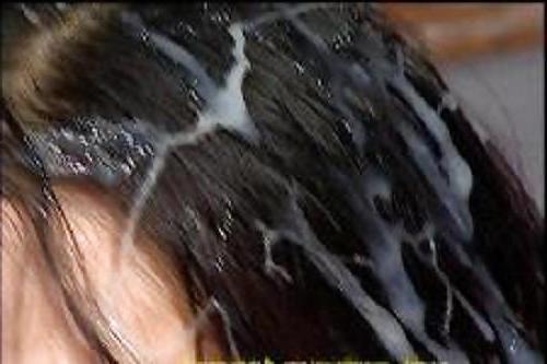 22P Cum in hair