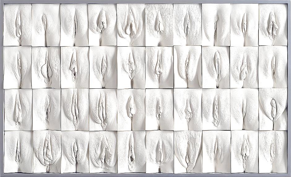 25P Big Erotic Sculptures 3 - Vulva Casts - Read Comment