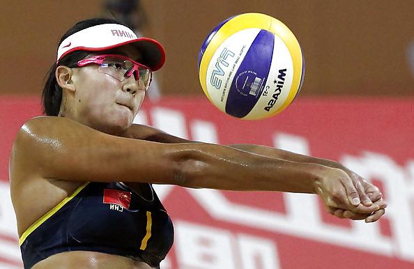 25P Xue Chen Olympic Beach Volleyball Beautiful China Girl