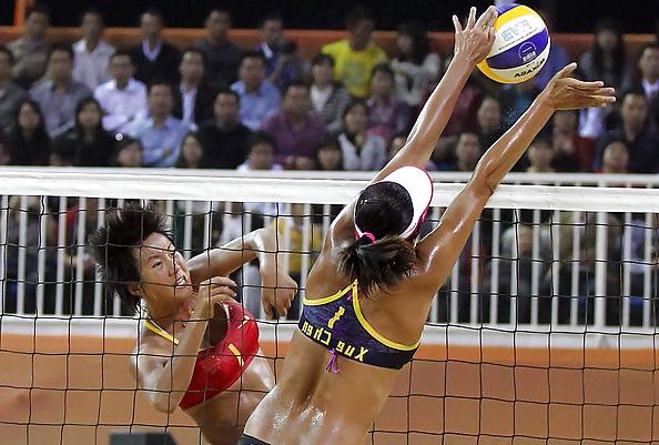 25P Xue Chen Olympic Beach Volleyball Beautiful China Girl