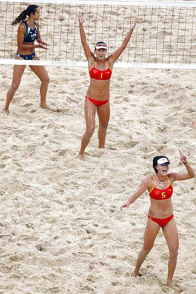 25P Xue Chen Olympic Beach Volleyball Beautiful China Girl