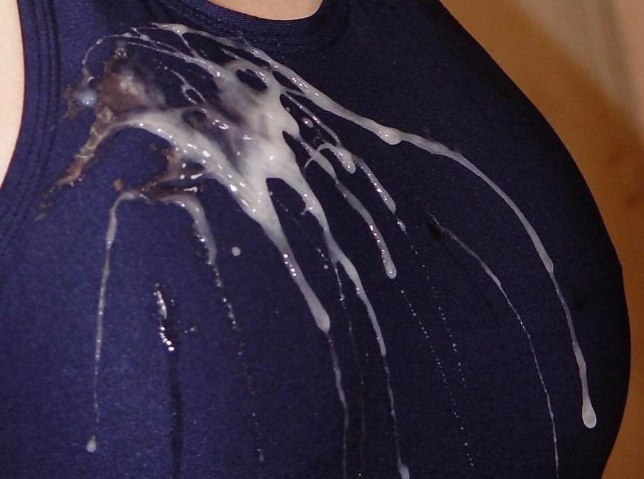 25P Cum on clothes girls 2