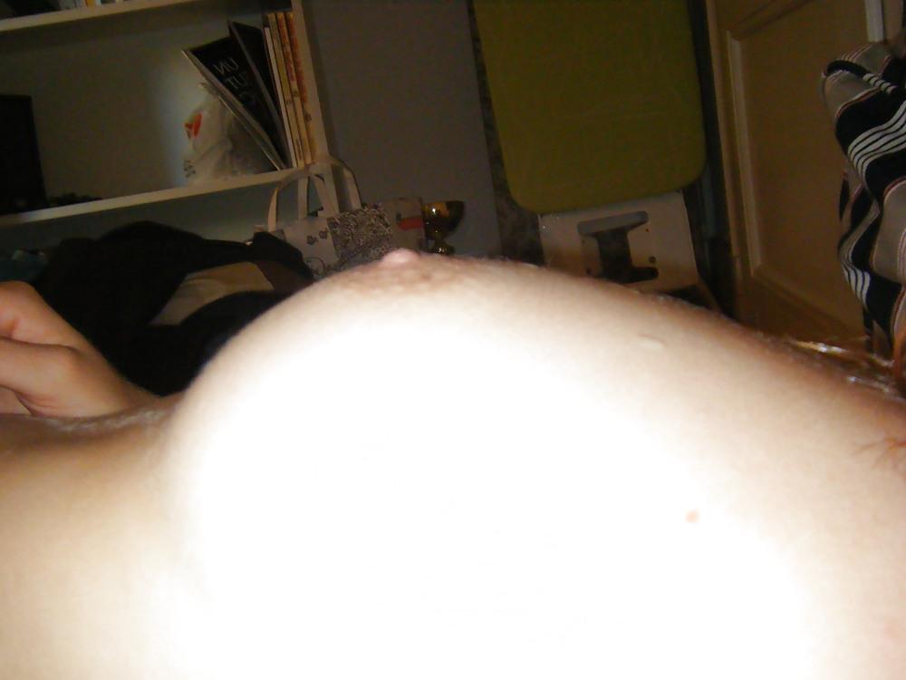 25P Blonde in black stockings