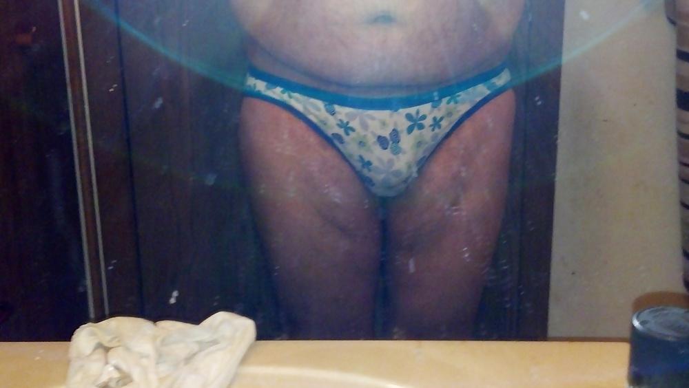 22P Crossdressing tight flared jeans