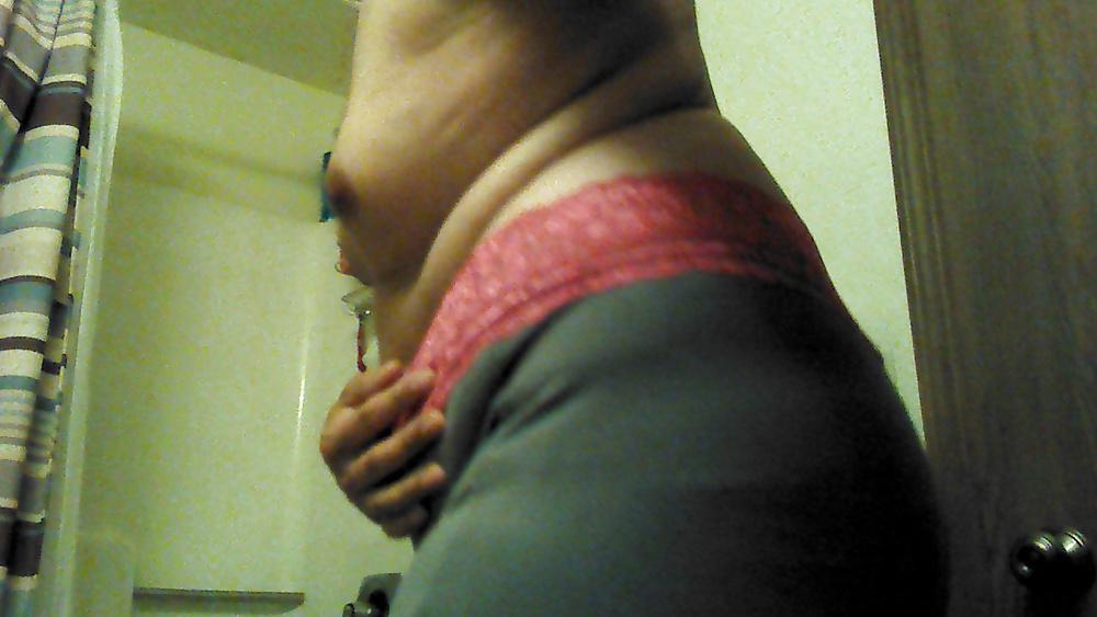 22P Crossdressing tight flared jeans