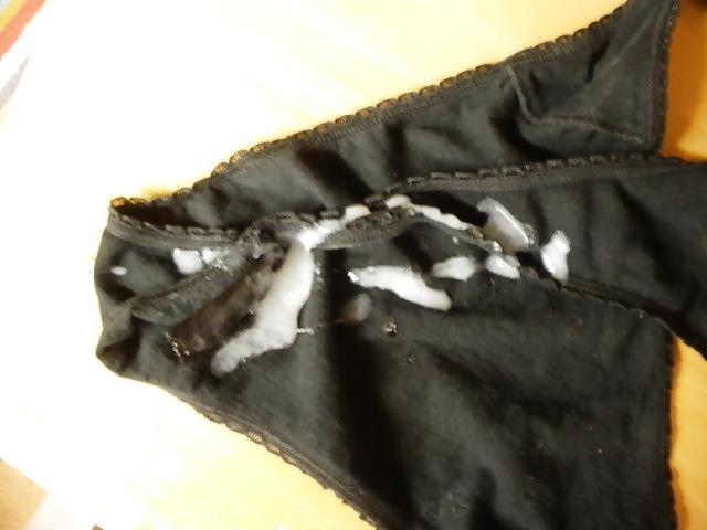9P My wife's cum soaked panties
