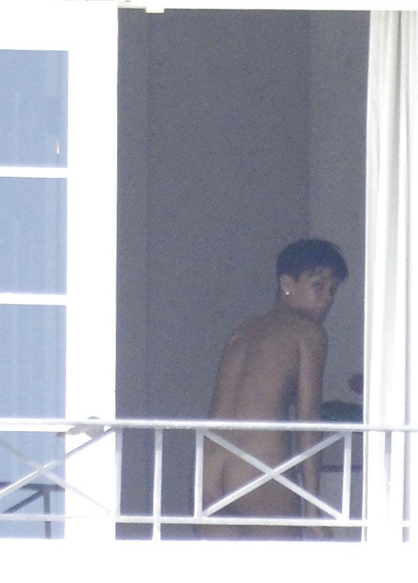 12P Rihanna Caught Naked Outside Her Balcony In Barbados 