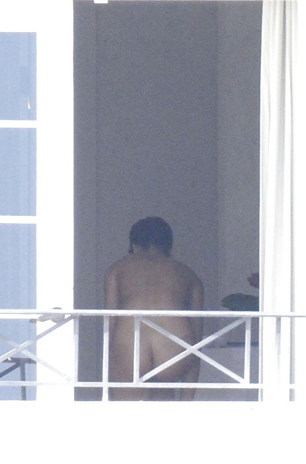 12P Rihanna Caught Naked Outside Her Balcony In Barbados 