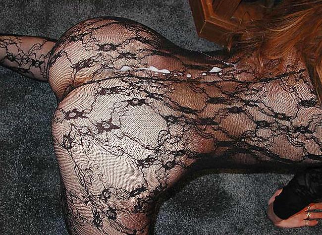 25P Cum on nylons