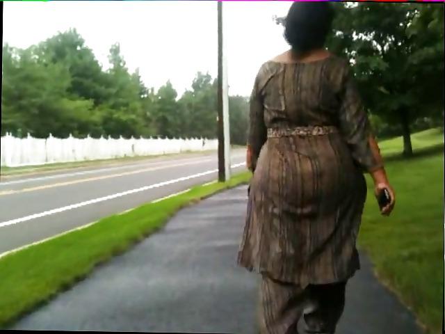 4P Indian Mature Booty walking