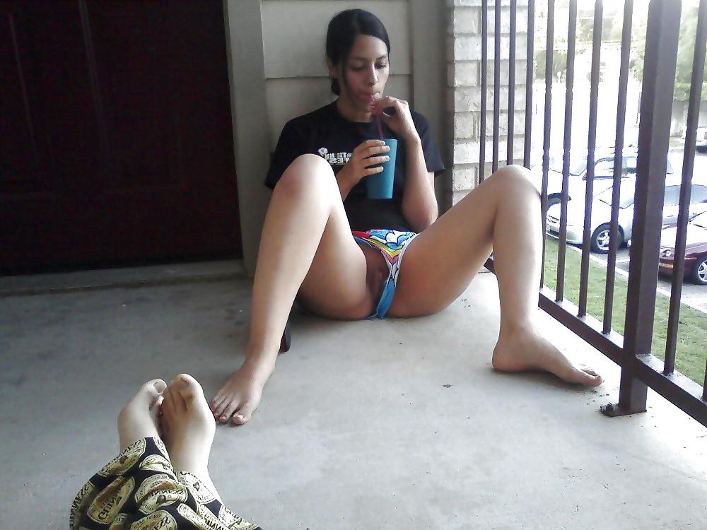 5P Upskirt in the balcony