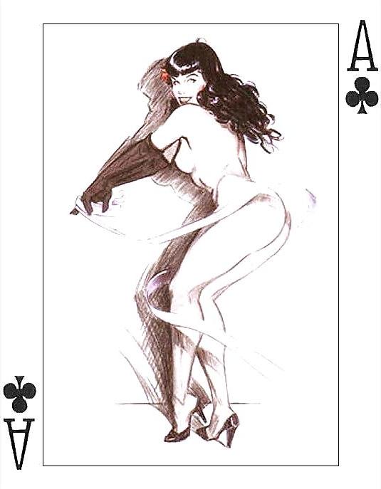 25P Erotic Playing Cards 6 - Betty Page for 