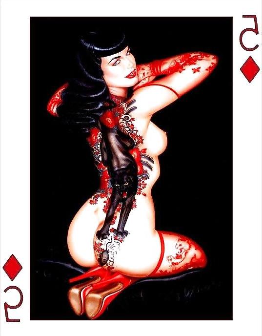 25P Erotic Playing Cards 6 - Betty Page for 