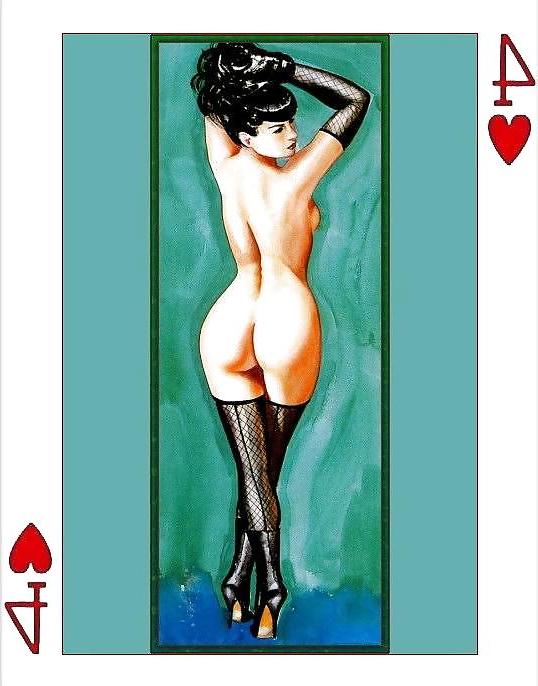 25P Erotic Playing Cards 6 - Betty Page for 