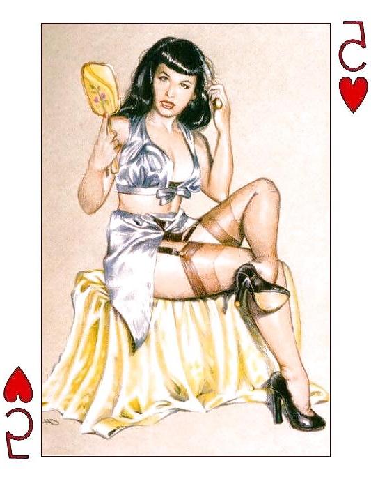 25P Erotic Playing Cards 6 - Betty Page for 