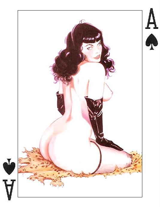 25P Erotic Playing Cards 6 - Betty Page for 