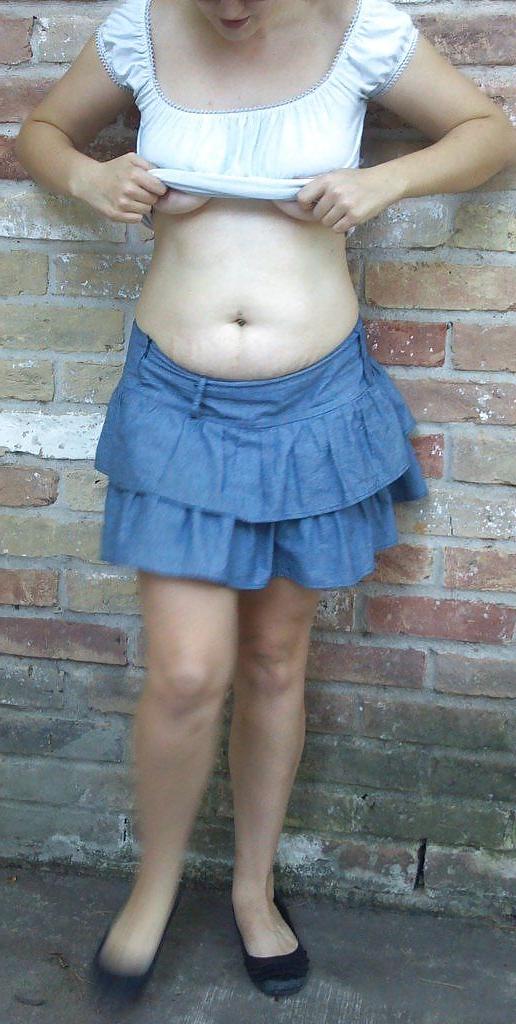 19P Pierced & Spread Wide Open Outdoors