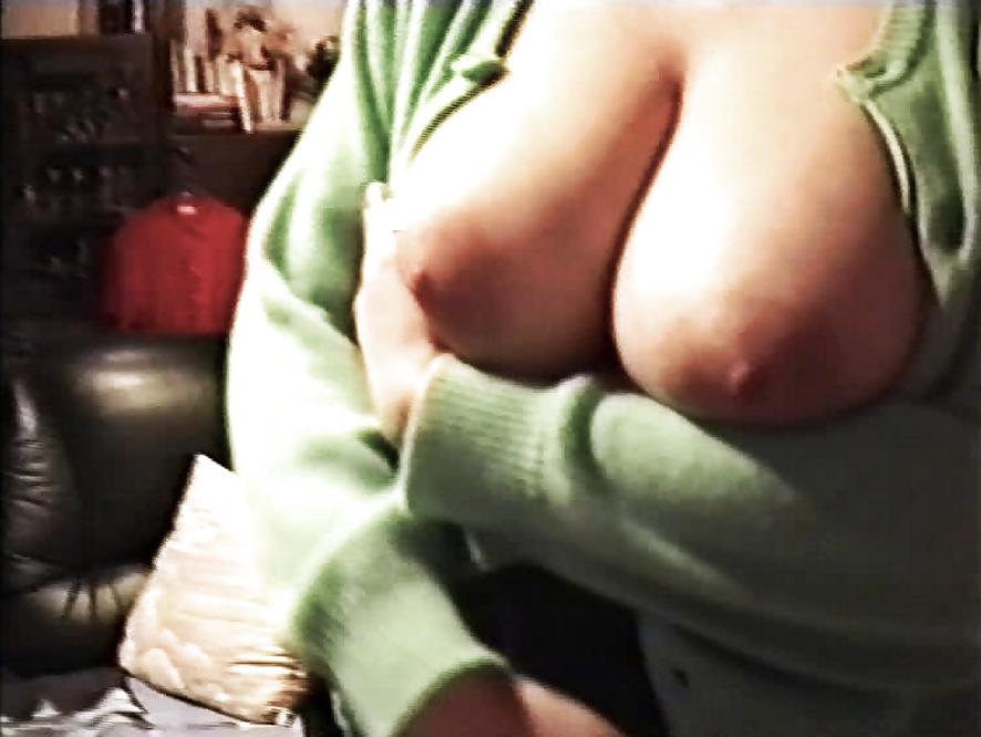 12P SAG - Wife's Big Juicy Boobs Green Sweater & Black Mini 03