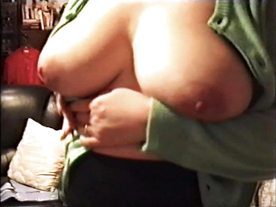 12P SAG - Wife's Big Juicy Boobs Green Sweater & Black Mini 03