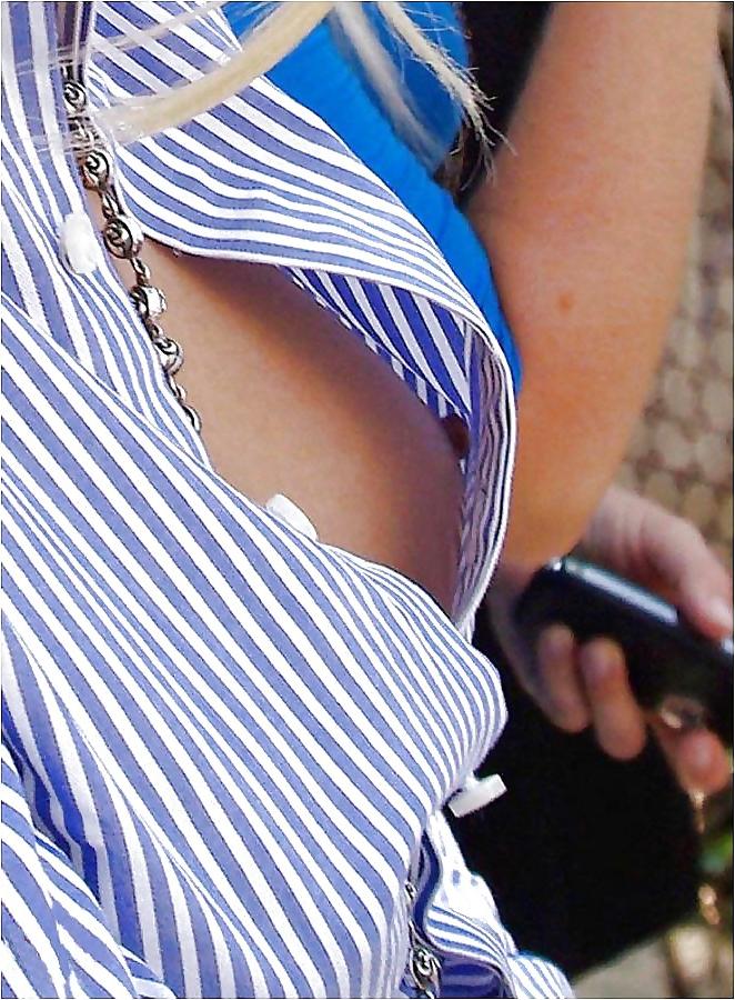 25P Celeb wardrobe malfunction vol VI upskirt down blouse
