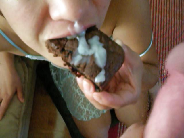 25P Cum on food