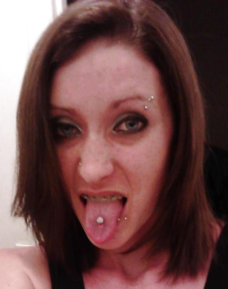 8P Amateur Ashley tiny tits tattoos piercing