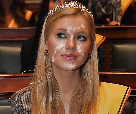 25P Cute girls with cum facials