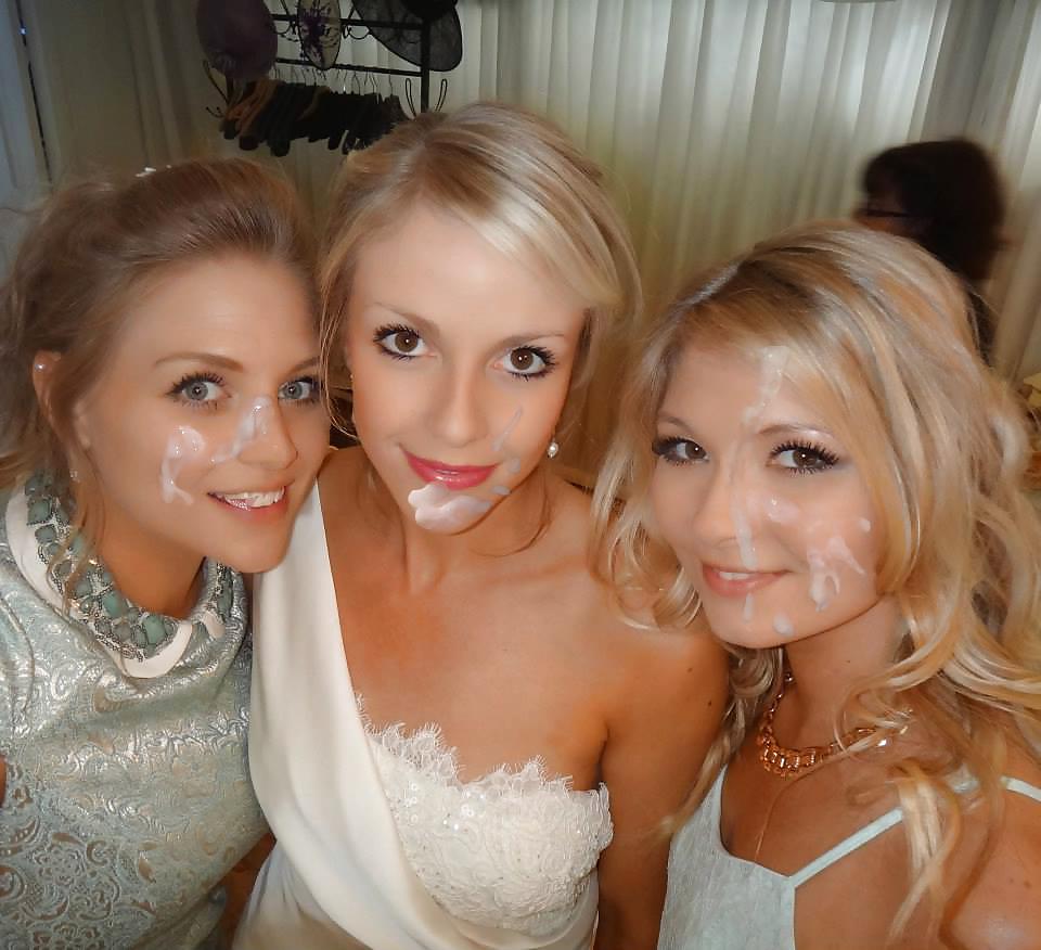 25P Cute girls with cum facials