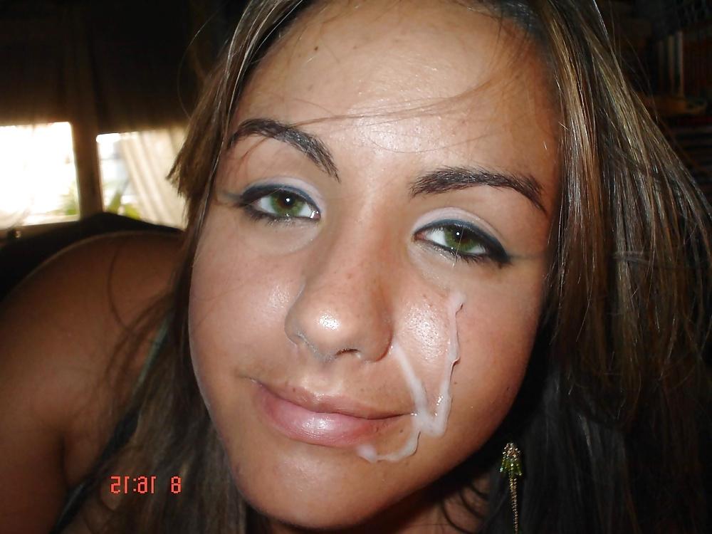 25P Cute girls with cum facials